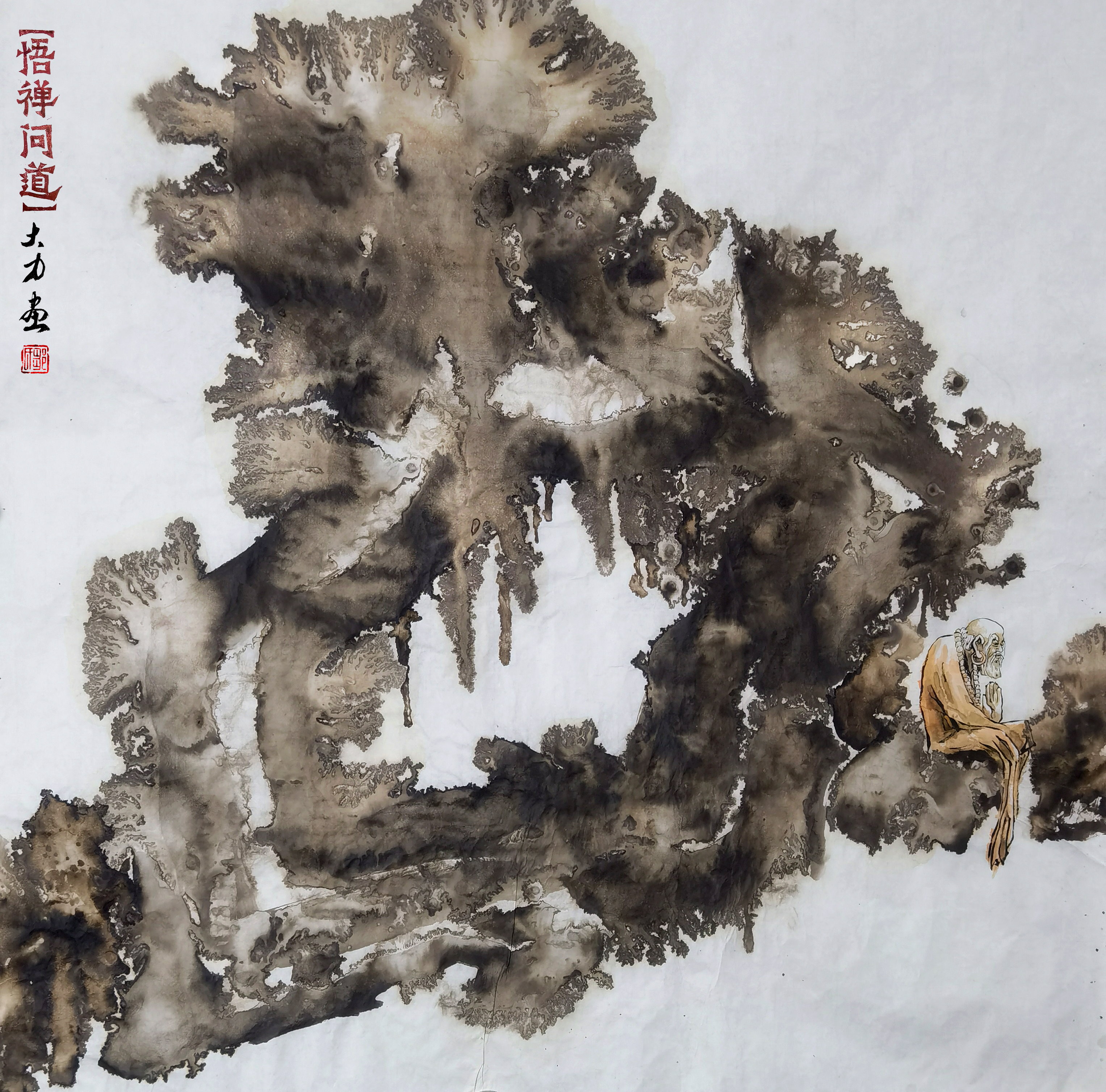 悟禅问道系列-2（68x68cm）