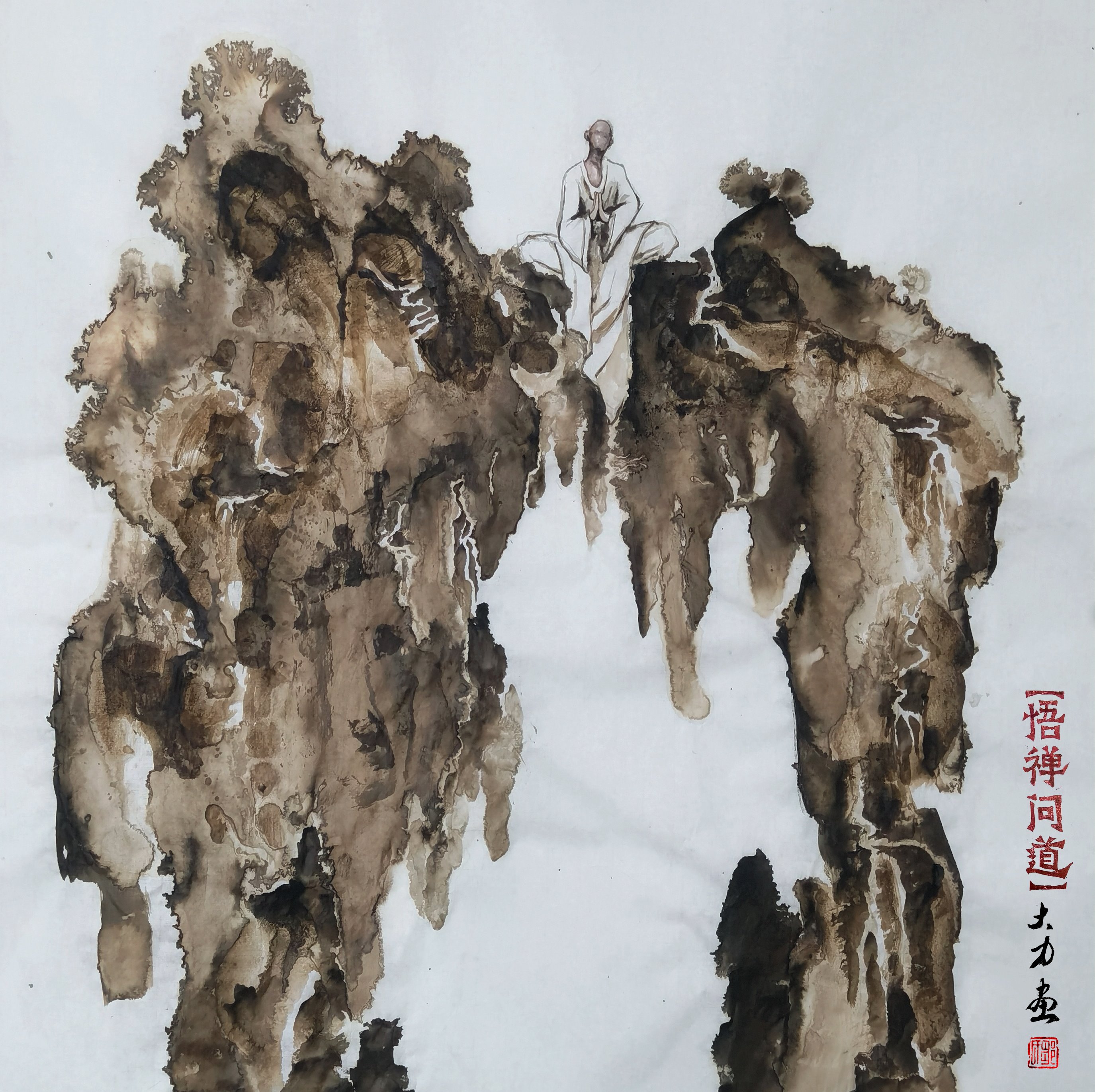 悟禅问道系列-3（68x68cm）