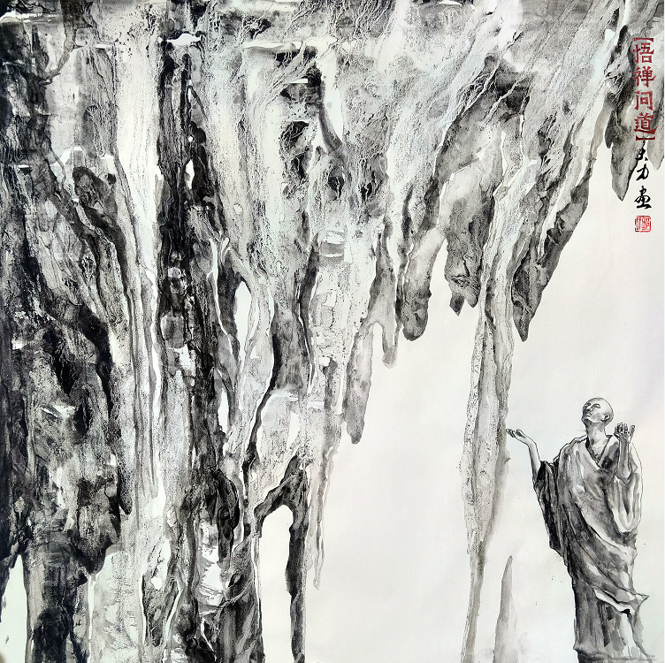 悟禅问道系列-7（68x68cm）